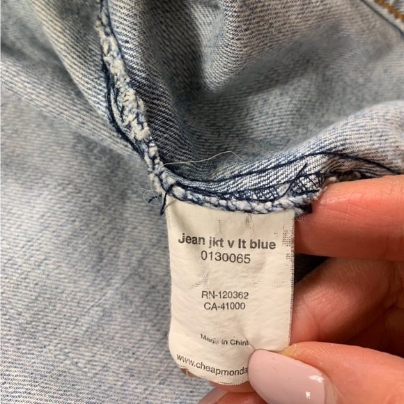 Cheap Monday Blue Jean Jacket - Picture 7 of 13